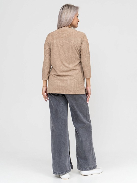 Лонгслив Ассоль бежевый Лонгслив Ассоль бежевый