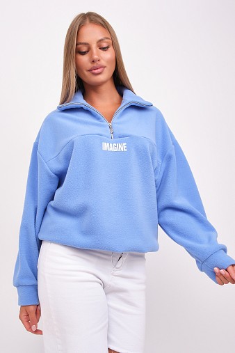 Толстовка жен. Тренд-2 флис голубой