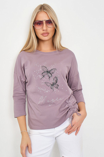 Лонгслив женский Сати корица