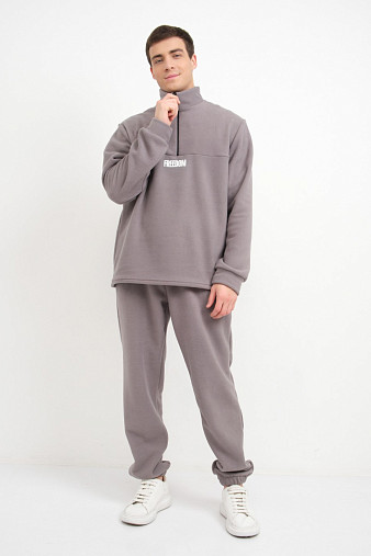 Костюм мужской Бэст флис серый