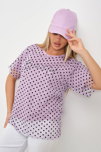 Футболка женская Бьюти вискоза лаванда