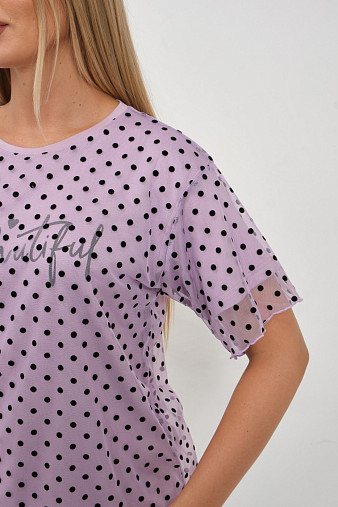 Футболка женская Бьюти вискоза лаванда