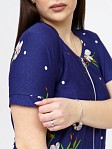 Халат Света купон синий/цветы