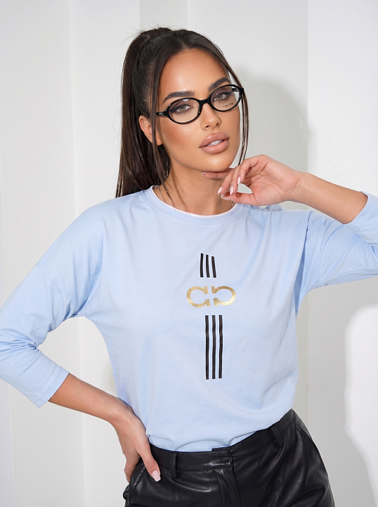 Лонгслив женский Мадлен св.голубой