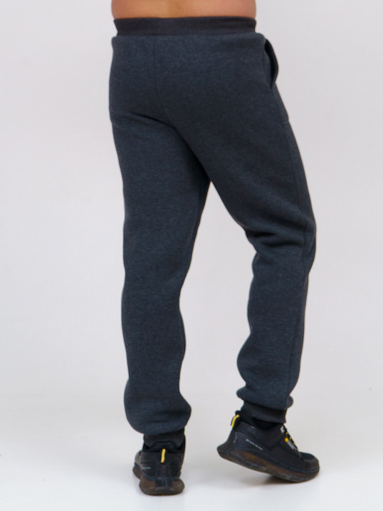 Брюки мужские футер 3-х нитка антрацит/меланж