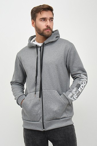 Толстовка муж. Дэнди 3-х нитка начес серый