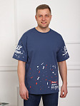 Футболка мужская Дорс футер св.индиго
