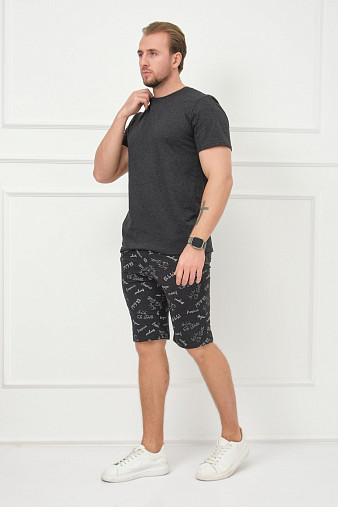 Костюм мужской Джой антрацит/буквы