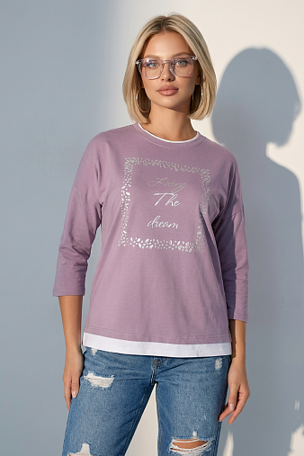 Лонгслив жен. Асти св.лиловый