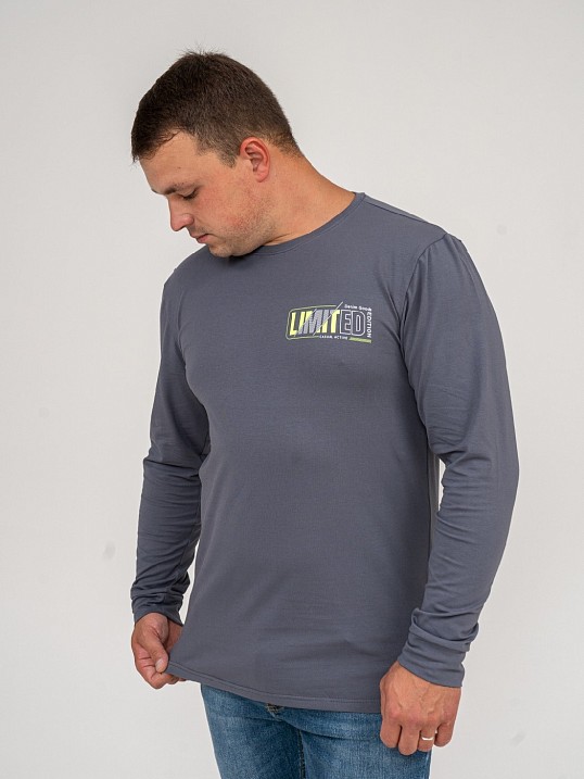 Лонгслив мужской Брюс серый