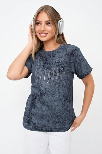 Футболка женская Арабеска т.индиго