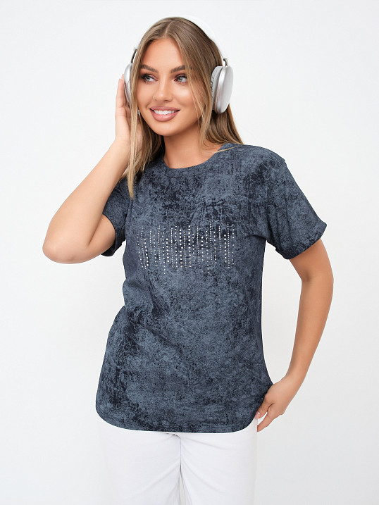 Футболка женская Арабеска т.индиго