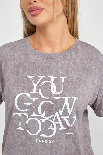 Футболка жен. Лиона варенка серый