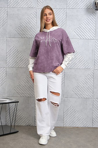 Толстовка женская Венди варенка лиловый