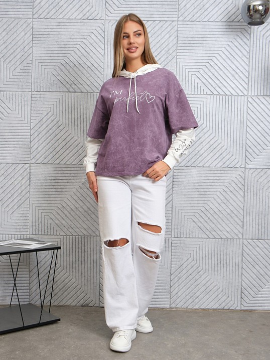 Толстовка женская Венди варенка лиловый