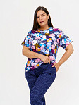 Костюм Поэзия индиго/мультиколор