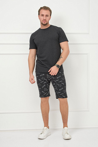 Костюм мужской Джой антрацит/буквы