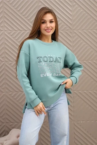 Свитшот женский Лео фисташка