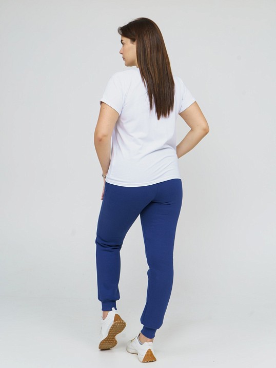 Брюки женские футер 3-х нитка индиго