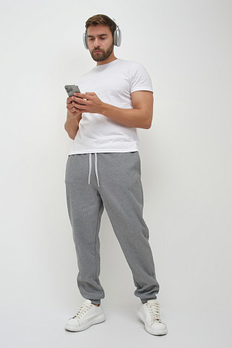 Брюки мужские теплые серый