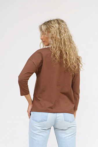 Лонгслив Николь шоколад