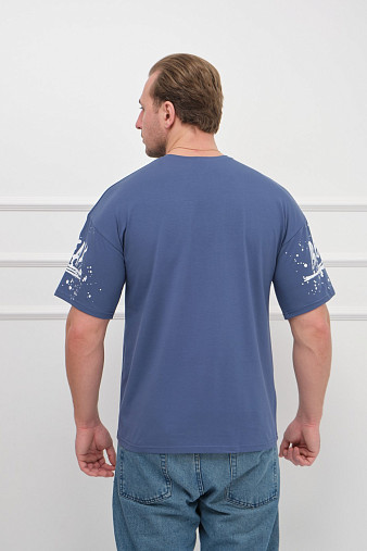 Футболка мужская Дорс индиго