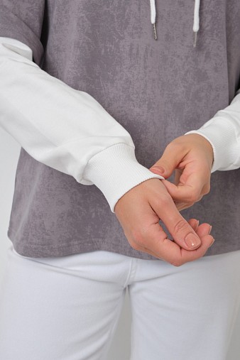 Толстовка женская Венди варенка св.серый