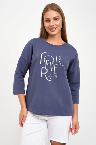 Свитшот женский Одри индиго