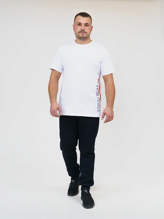 Брюки мужские футер 3-х нитка синий