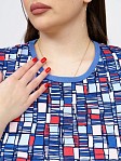 Костюм Легкое движение индиго/геометрия