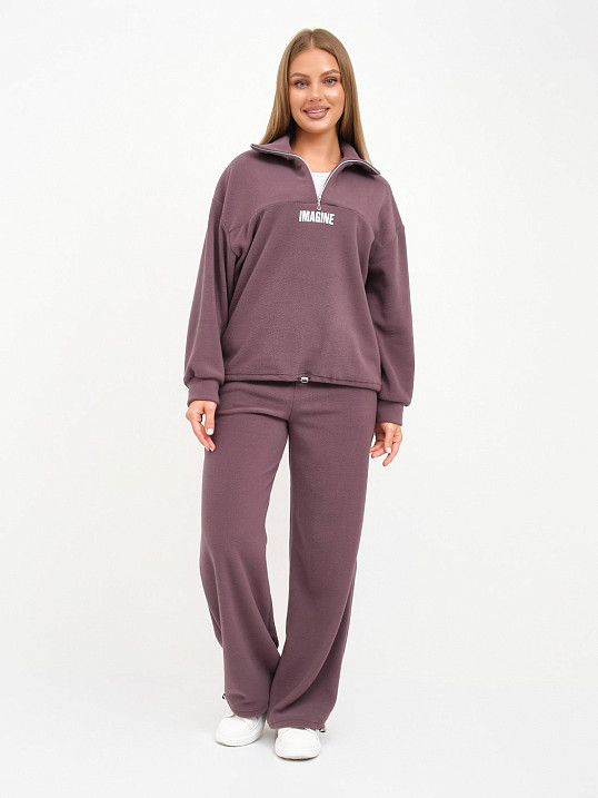 Костюм жен. Тренд-2 флис т.лиловый