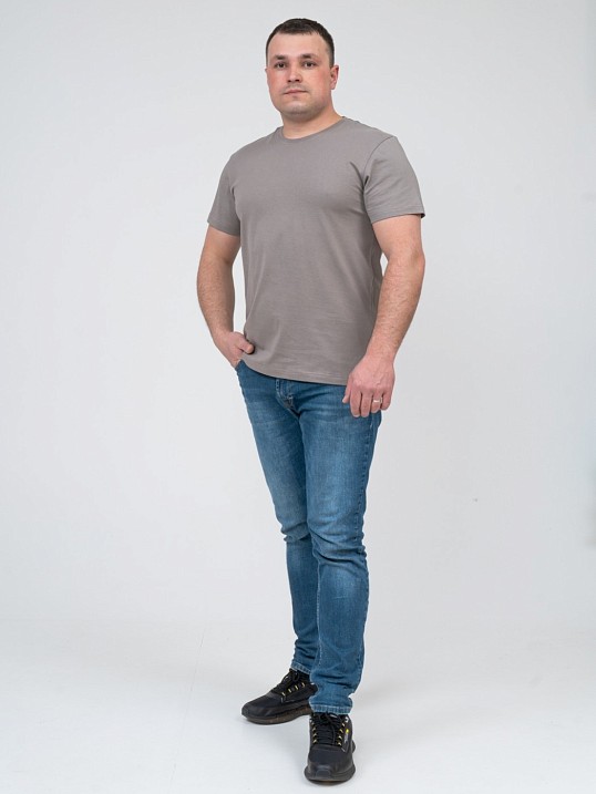 Футболка мужская  арт.М5003 серо-кофейный