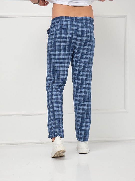 Брюки мужские Легион синий/клетка