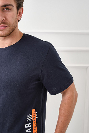 Футболка мужская Норд т.синяя