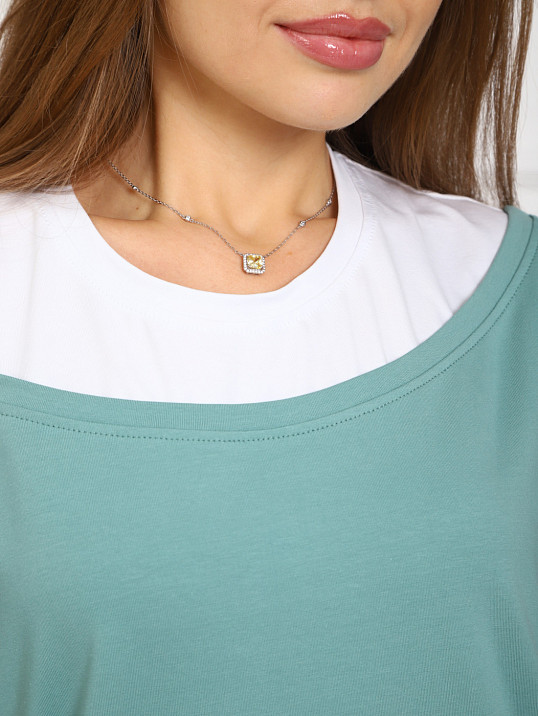 Футболка женская Чика св.изумруд