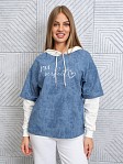 Толстовка женская Венди варенка индиго