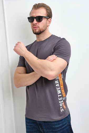 Футболка мужская Норд т.серый