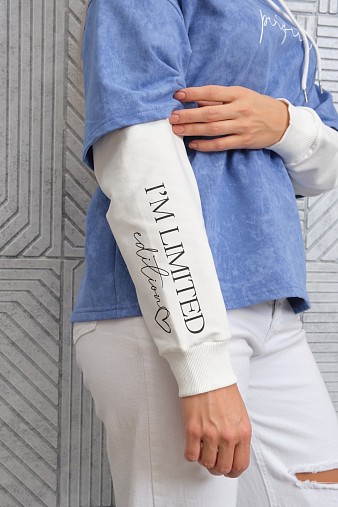 Толстовка женская Венди варенка василек