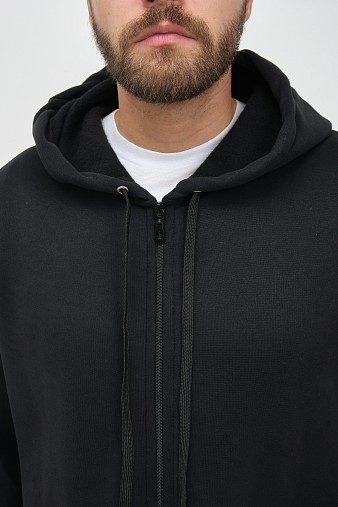 Толстовка муж. Дэнди 3-х нитка начес черный