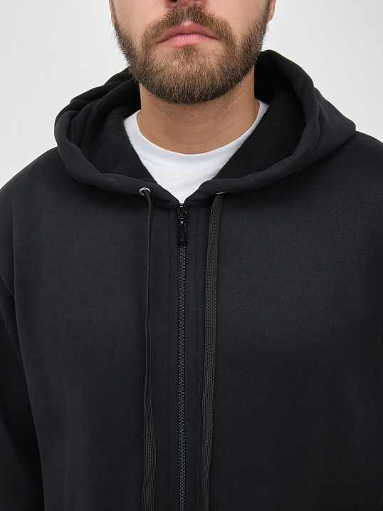 Толстовка муж. Дэнди 3-х нитка начес черный