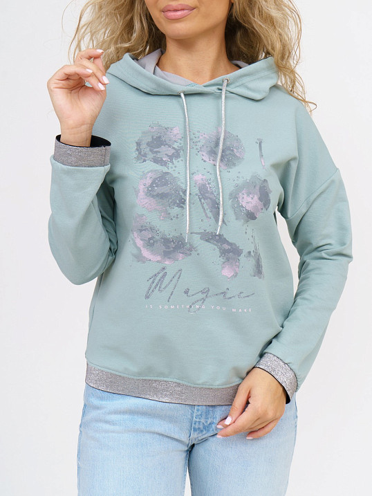 Толстовка женская Элен аква