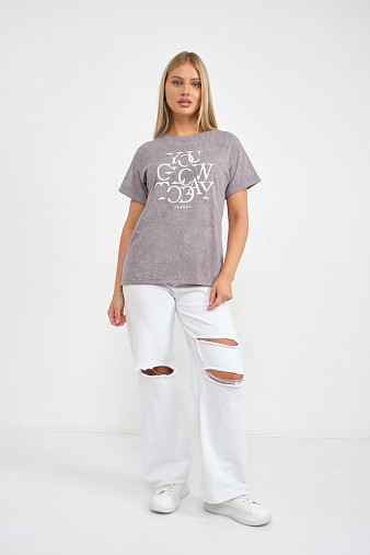 Футболка жен. Лиона варенка серый