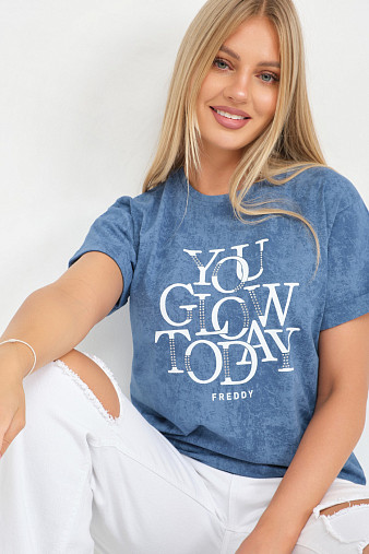 Футболка жен. Лиона варенка индиго