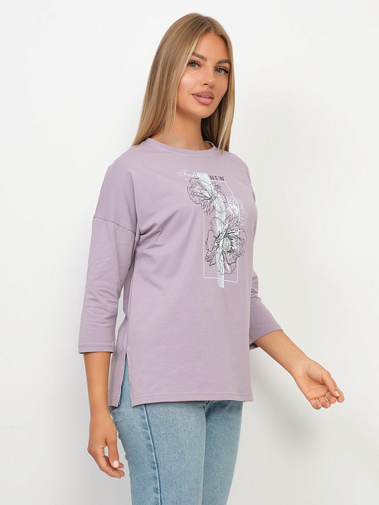Лонгслив Стиль св.лиловый