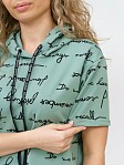 Костюм Новелла набивной фисташка