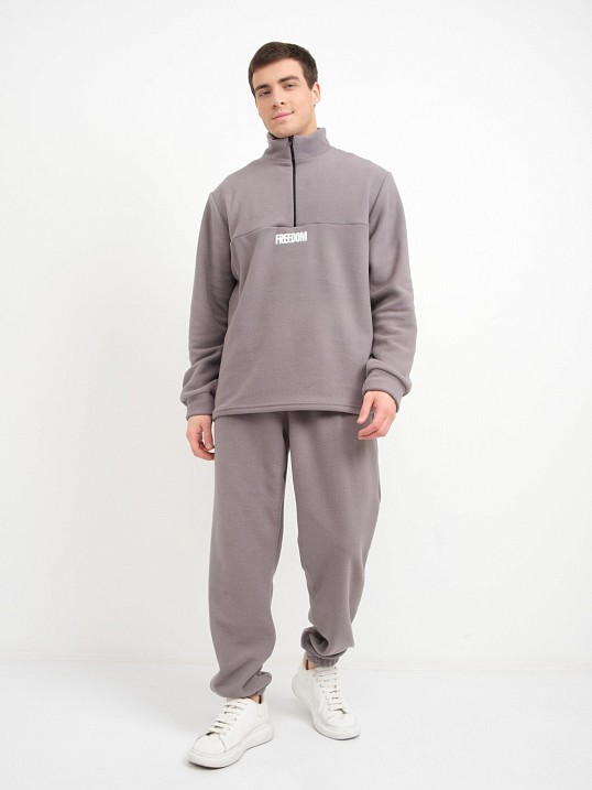 Костюм мужской Бэст флис серый
