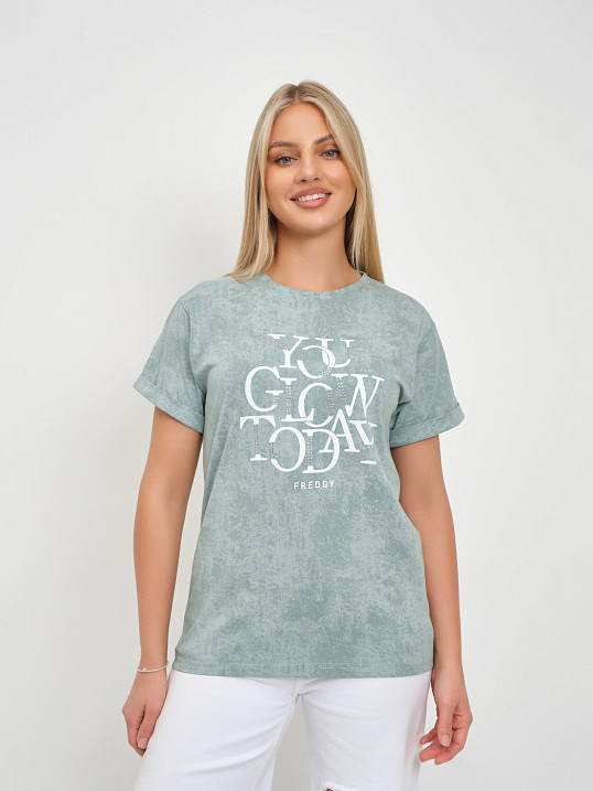 Футболка жен. Лиона варенка фисташка