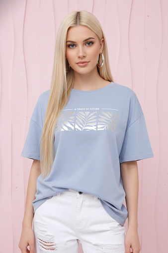 Футболка женская Рио голубой