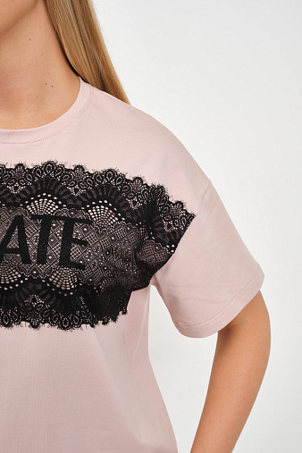 Футболка женская Юна пудра