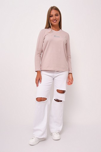 Лонгслив женский Сигма пудра